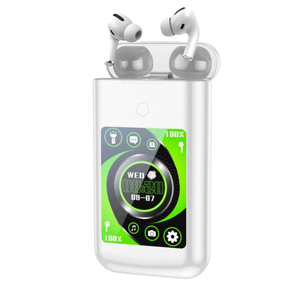 FLLTF A98 BOX Multiple Function in Ear Bluetooth Wireless Earphone Charging Case with 2.8" Touch Screen Power Bank Music Games
